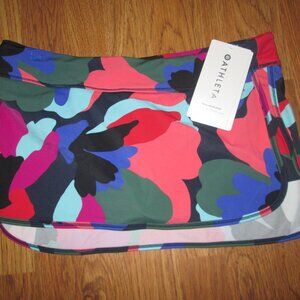 Womens ATHLETA TOTAL SWIM SKIRT skort w/ built n liner swimsuit XS NWT